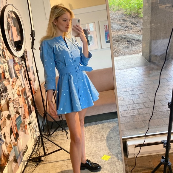 The Attico Sequin Embellished Shirt Dress Size XS - Picture 2 of 6